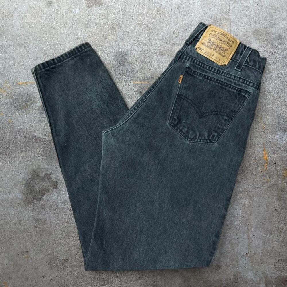 Vintage black levis 550 jeans 32 x 33